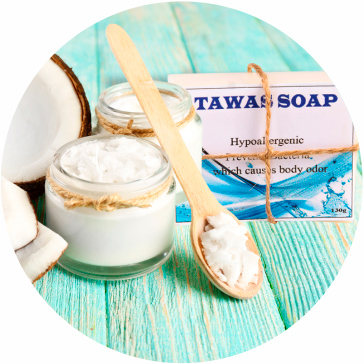 Натуральное мыло ручной работы на квасцах и кокосовом масле Tawas Soap («Кристалл Свежести»)
