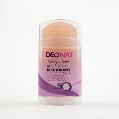 Дезодорант-кристалл «ДеоНат» с соком мангостина, розовый стик, вывинчивающийся (twist-up)