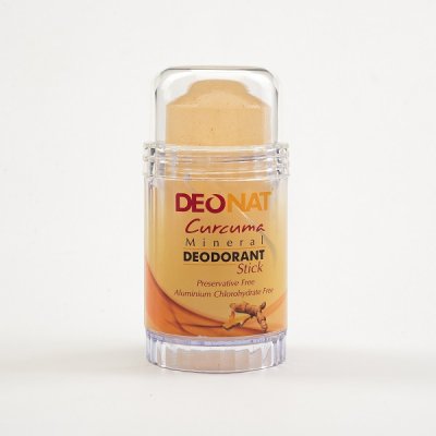 Дезодорант-кристалл «ДеоНат» с куркумой, желтый стик, вывинчивающийся (twist-up), 80 гр.