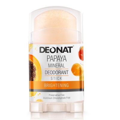 Дезодорант-кристалл «ДеоНат» с экстрактом папайи, стик вывинчивающийся (twist-up)