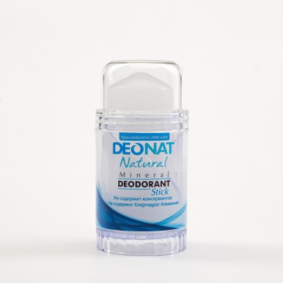 Дезодорант-кристалл «ДеоНат» чистый, стик, вывинчивающийся (twist-up)