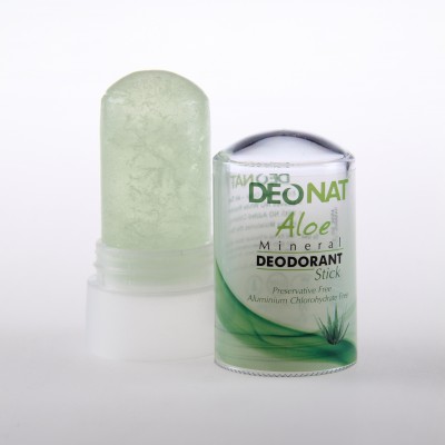 Дезодорант-кристалл «ДеоНат» с соком алоэ, стик зеленый